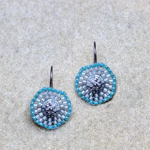 Coinette Earrings - Turquoise Blue