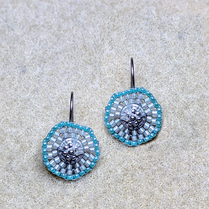 Coinette Earrings - Turquoise Blue