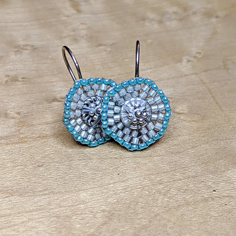 Coinette Earrings - Turquoise Blue