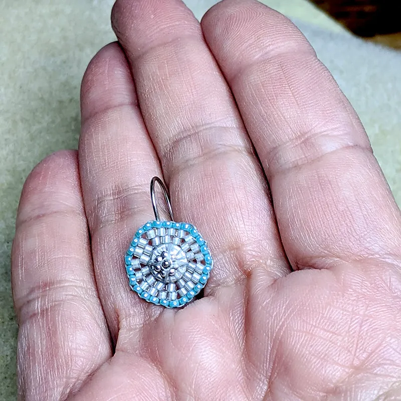 Coinette Earrings - Turquoise Blue