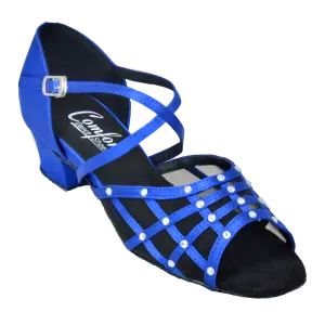 Comfort Grid - Blue Satin