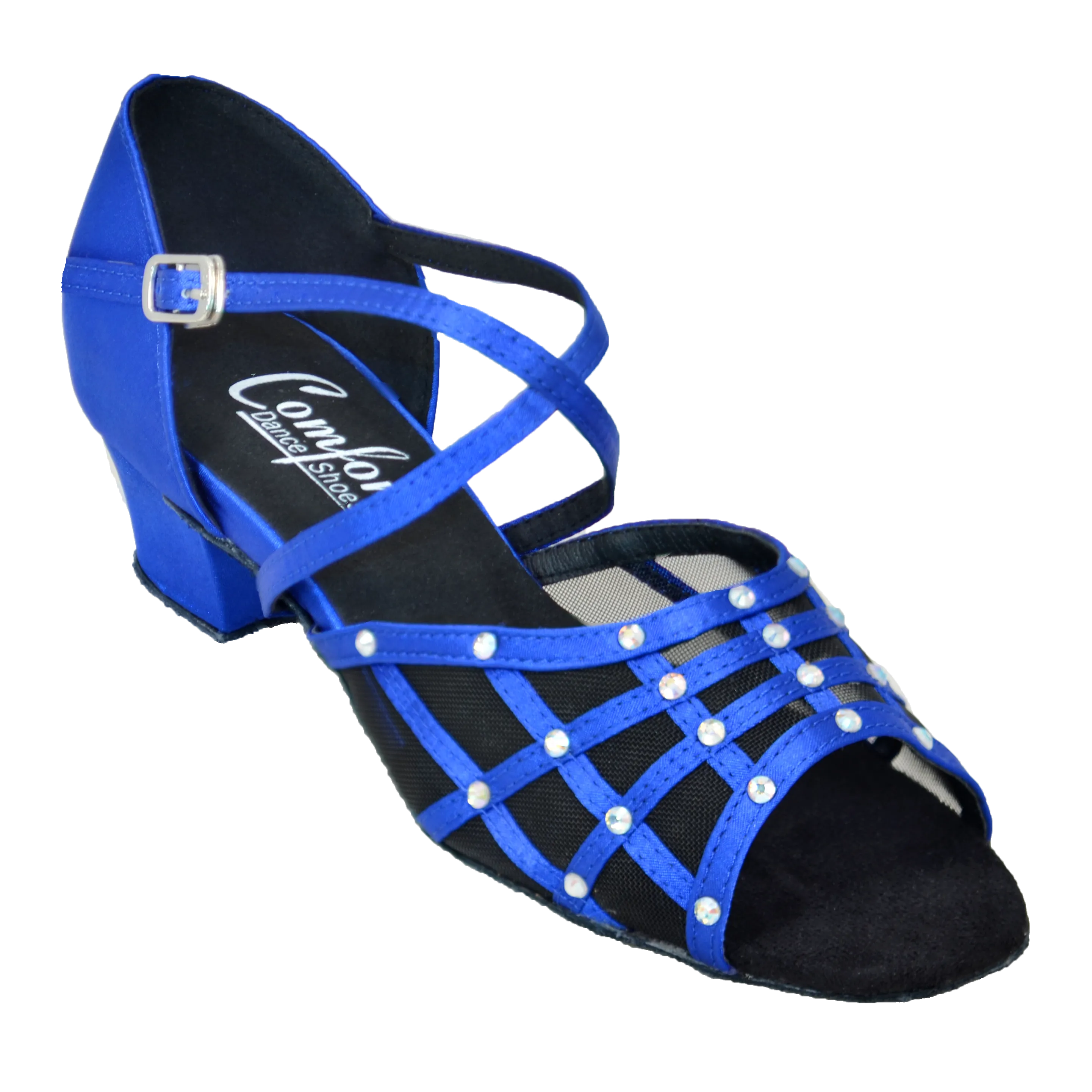 Comfort Grid - Blue Satin