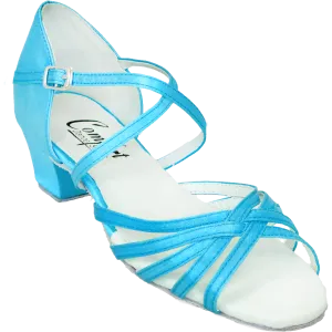 Comfort Strappy - Teal Satin
