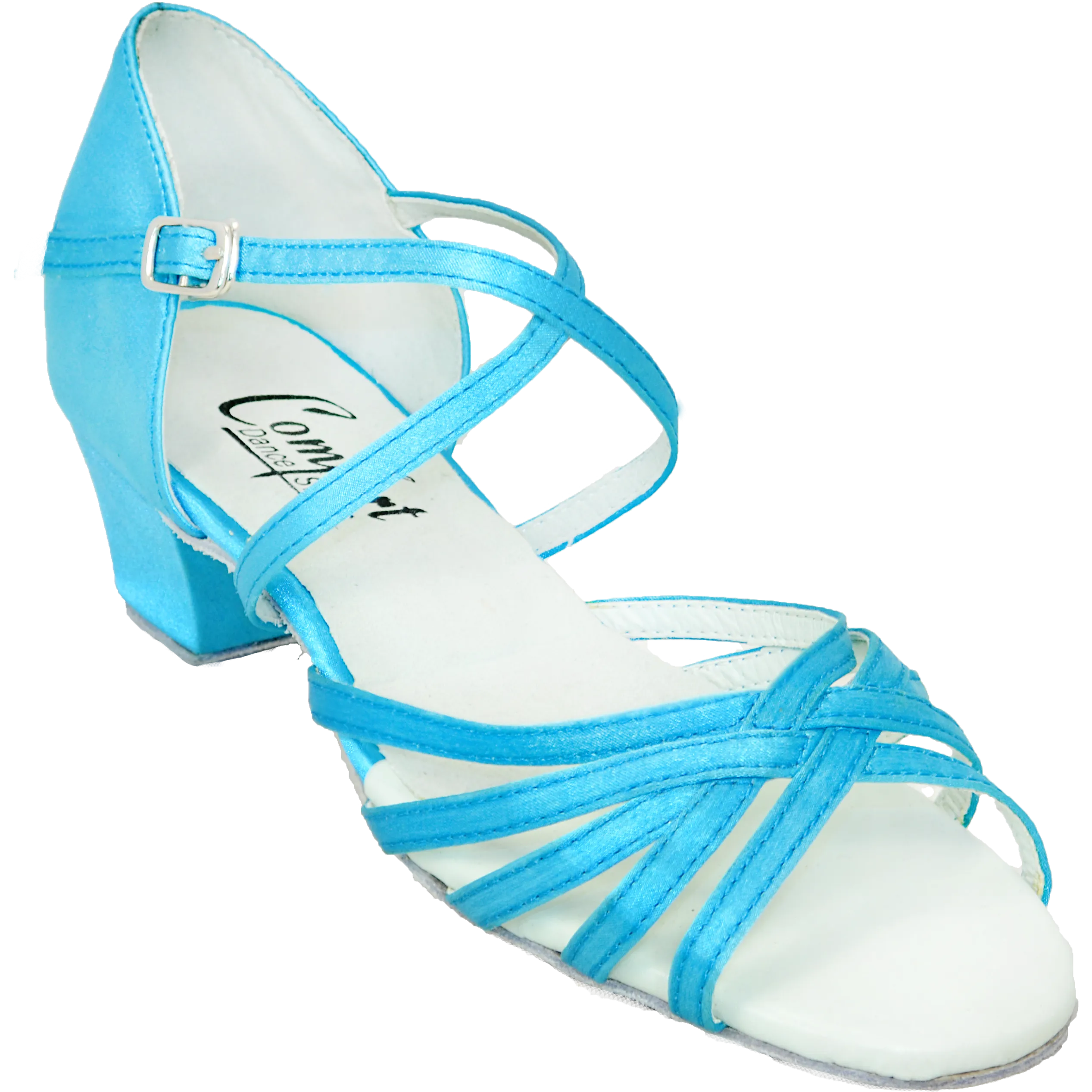 Comfort Strappy - Teal Satin
