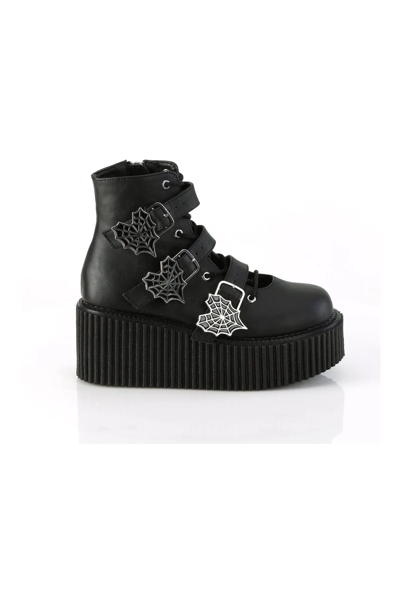 CREEPER-260 Black Vegan Leather Creeper