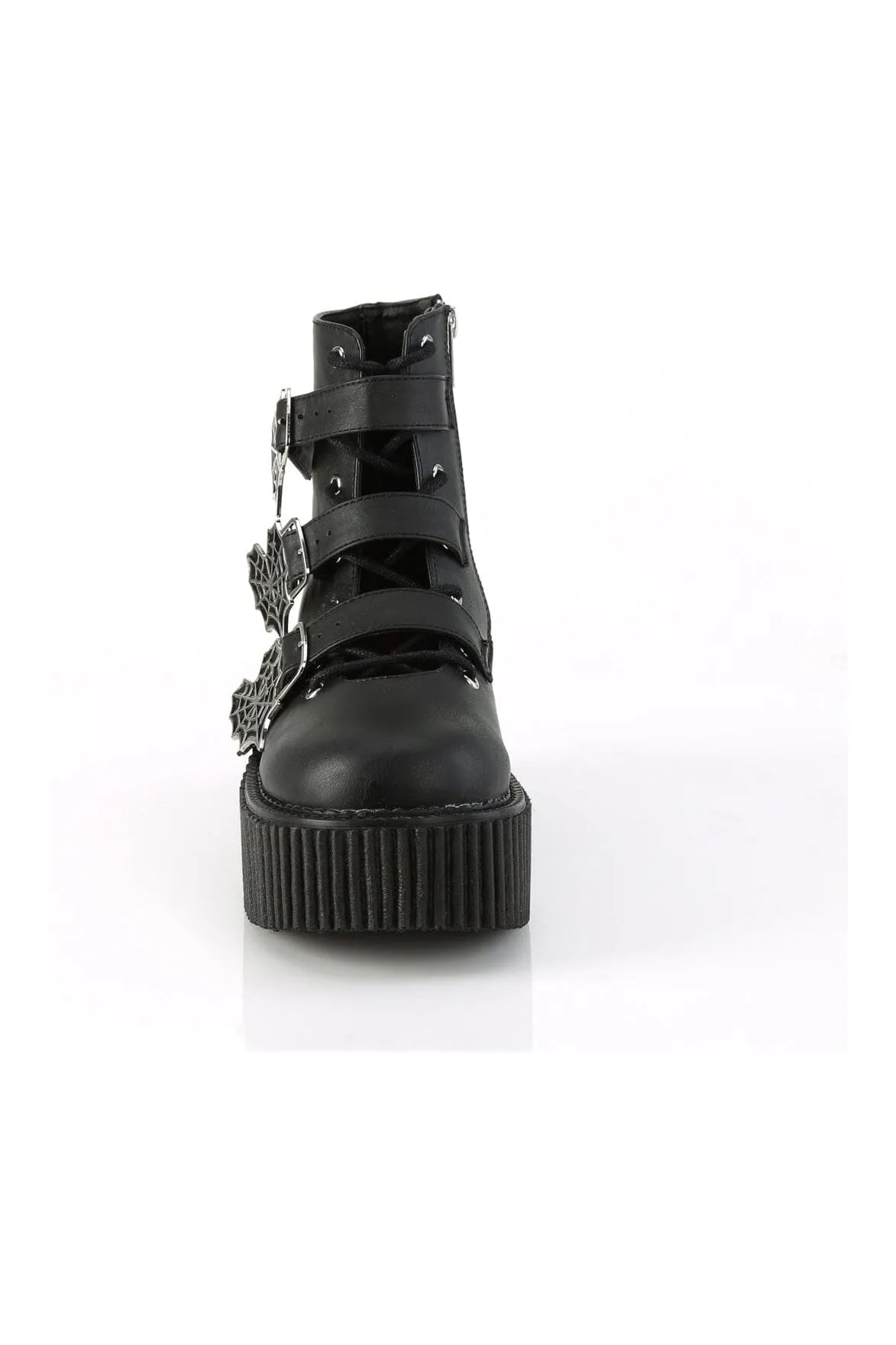 CREEPER-260 Black Vegan Leather Creeper