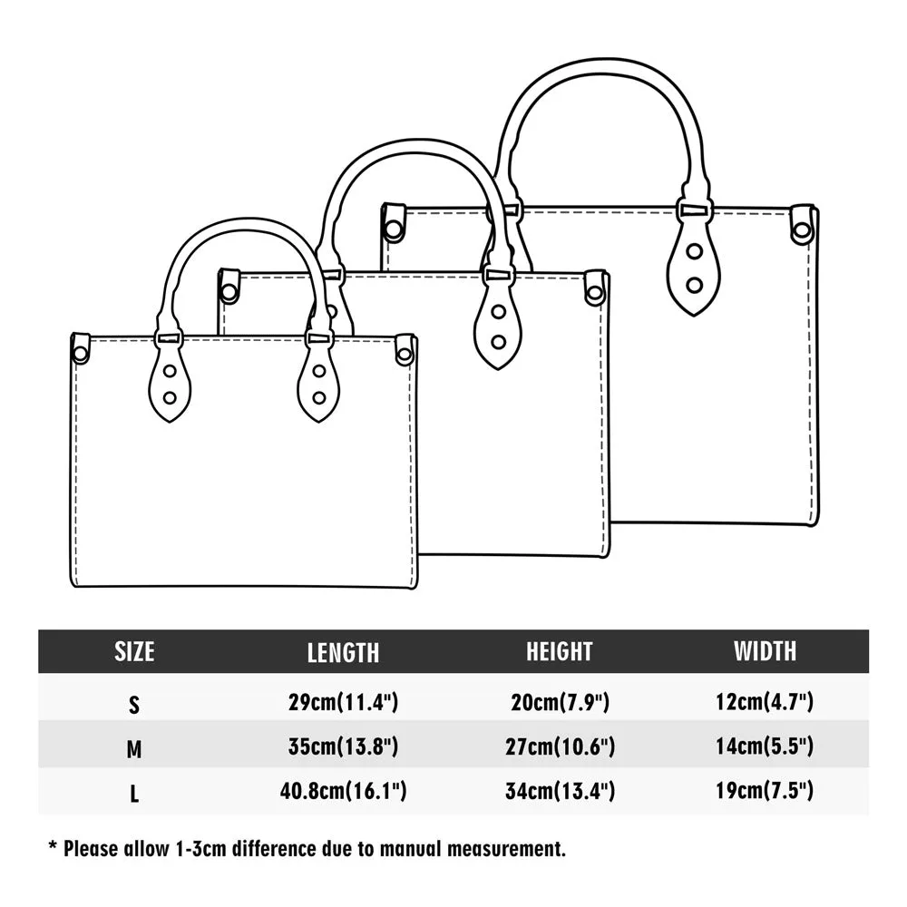 Crescent Moon and Flowers Luxury Womens PU Leather Handbag