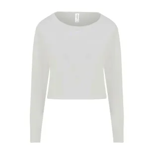 Cropped lightweight sweatshirt