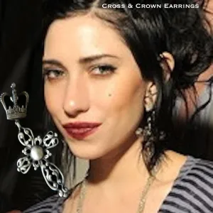 Cross &  Crown Earrings