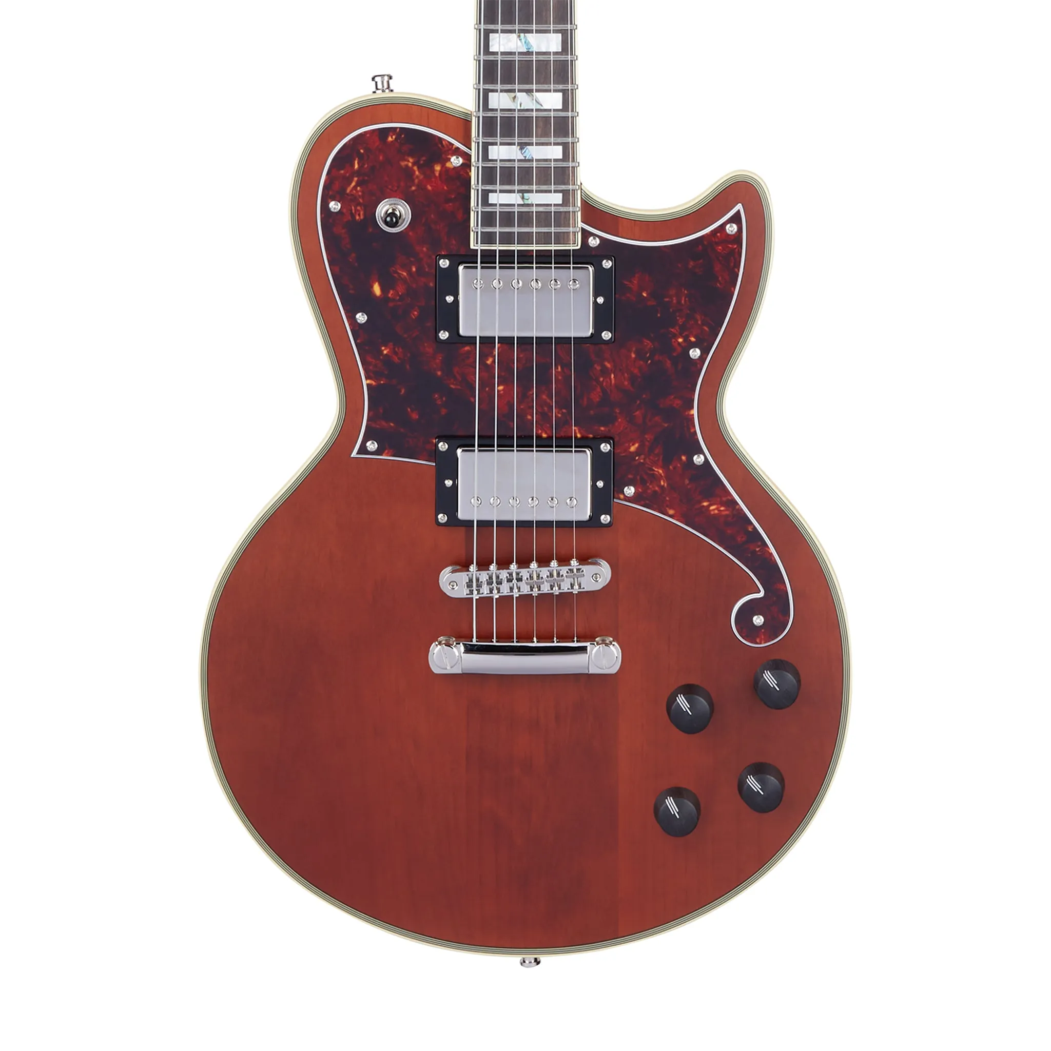 D'Angelico Deluxe Atlantic Electric Guitar, Matte Walnut