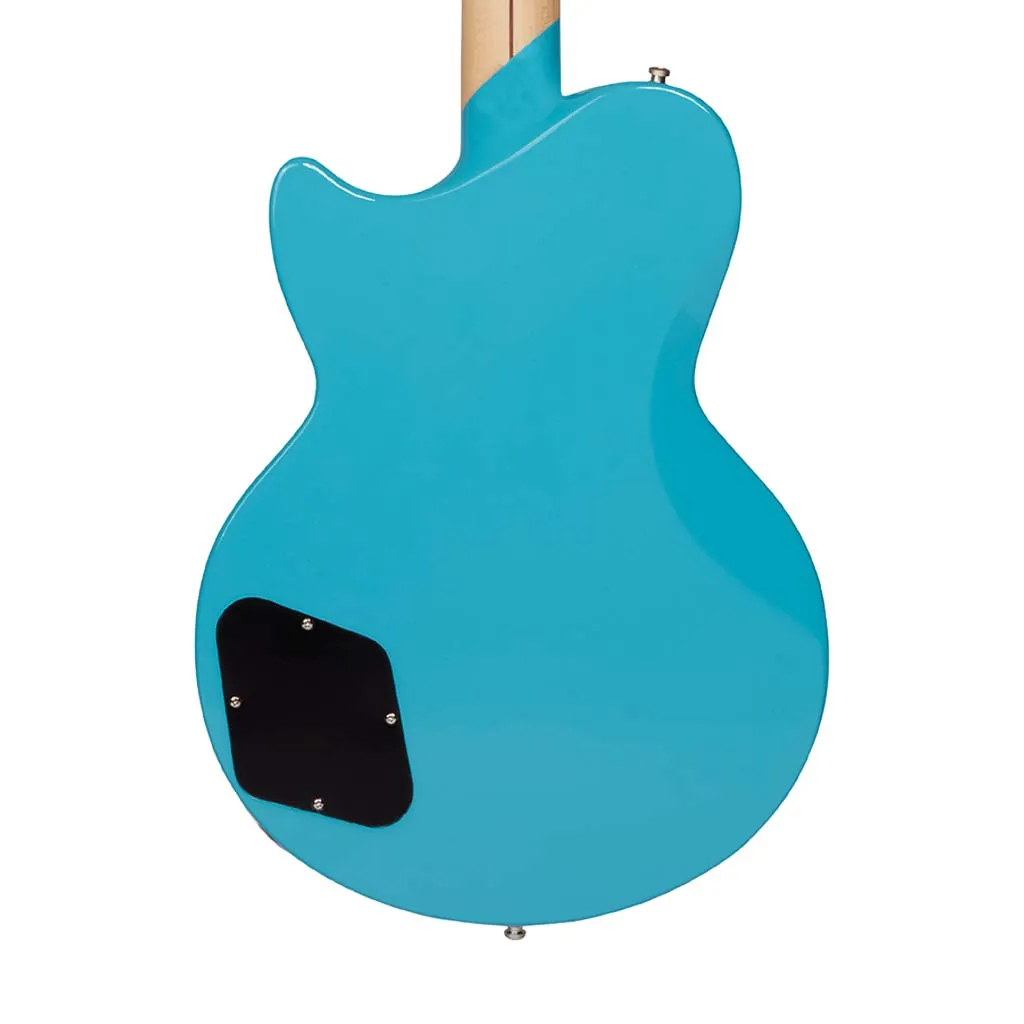 D'Angelico Deluxe Brandon Niederauer Atlantic Electric Guitar w/Case, Sonic Blue