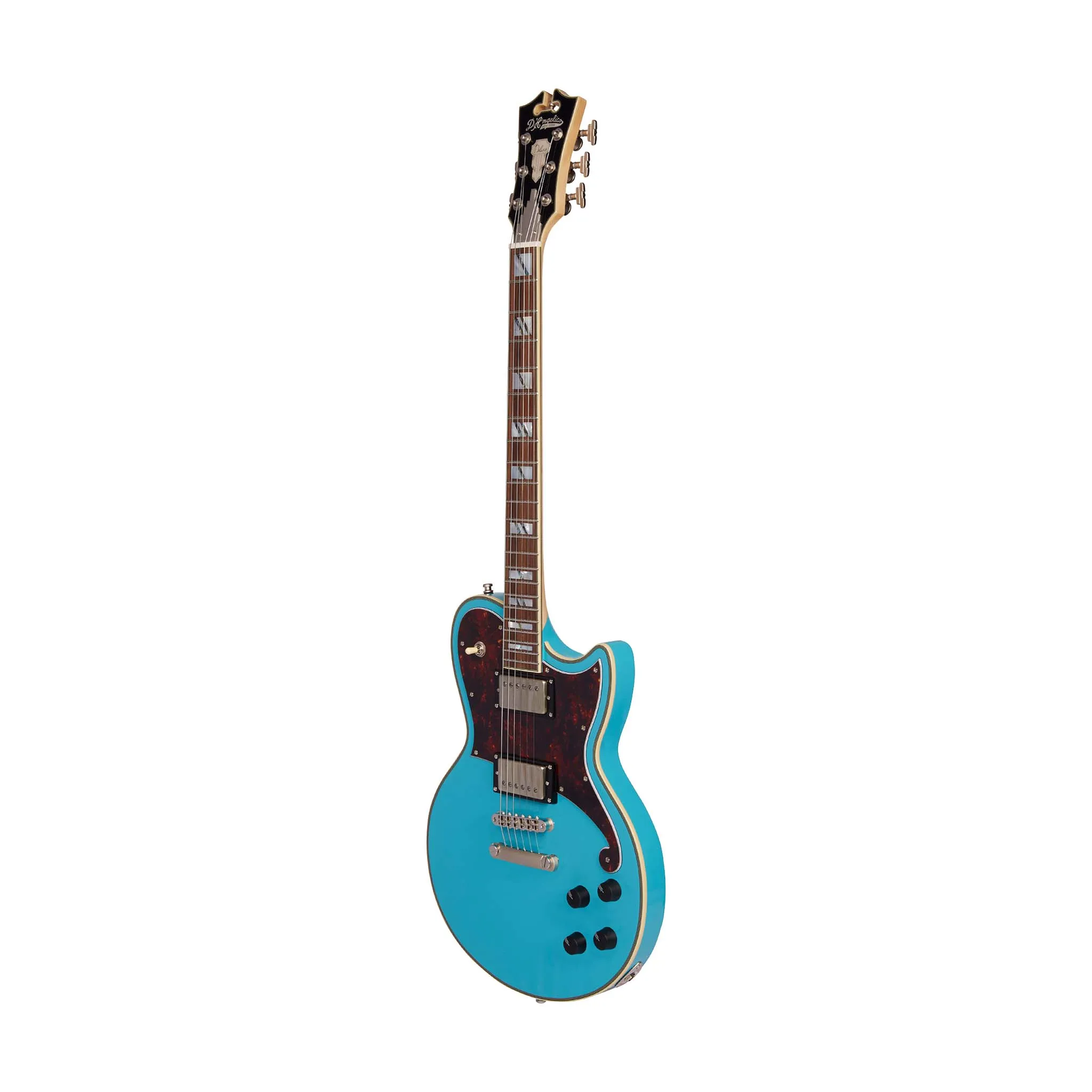 D'Angelico Deluxe Brandon Niederauer Atlantic Electric Guitar w/Case, Sonic Blue