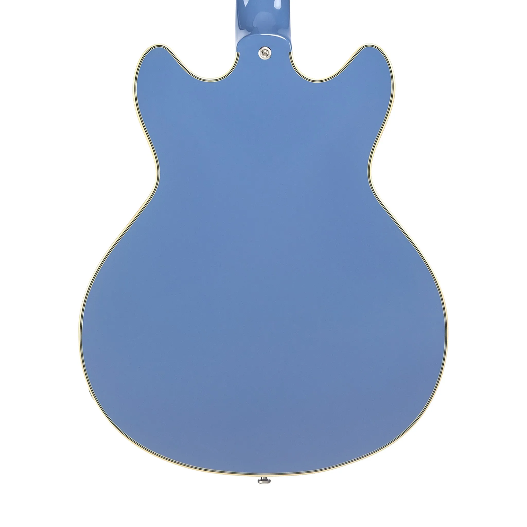 D'Angelico Excel Mini DC Tour Semi-Hollowbody Electric Guitar, Slate Blue
