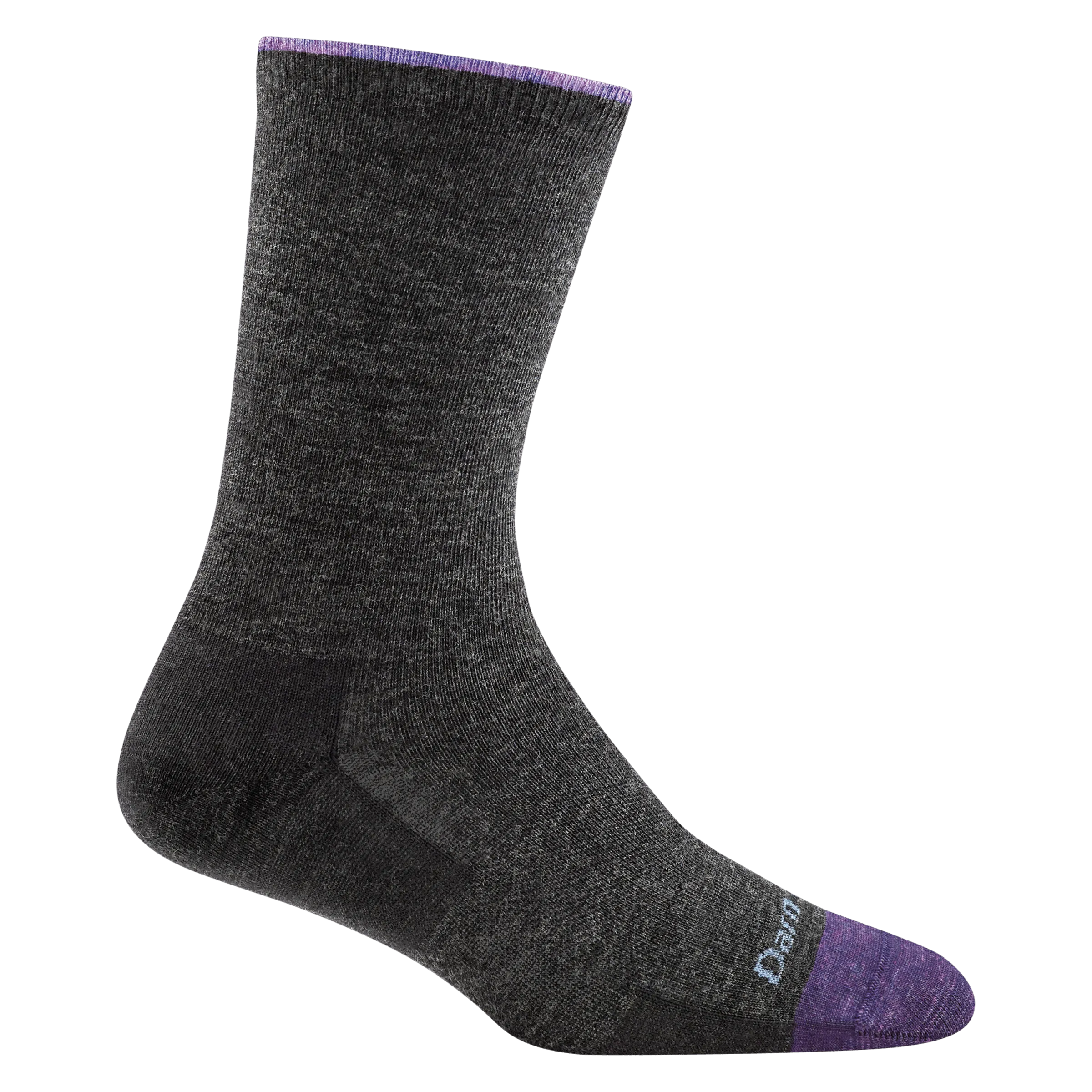 Darn Tough Womens Solid Basic Crew Lightweight Lifestyle Socks