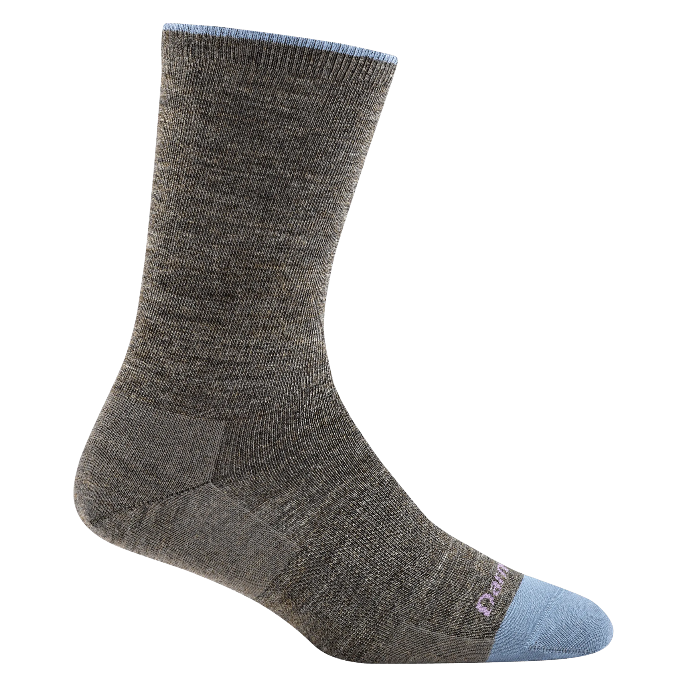 Darn Tough Womens Solid Basic Crew Lightweight Lifestyle Socks