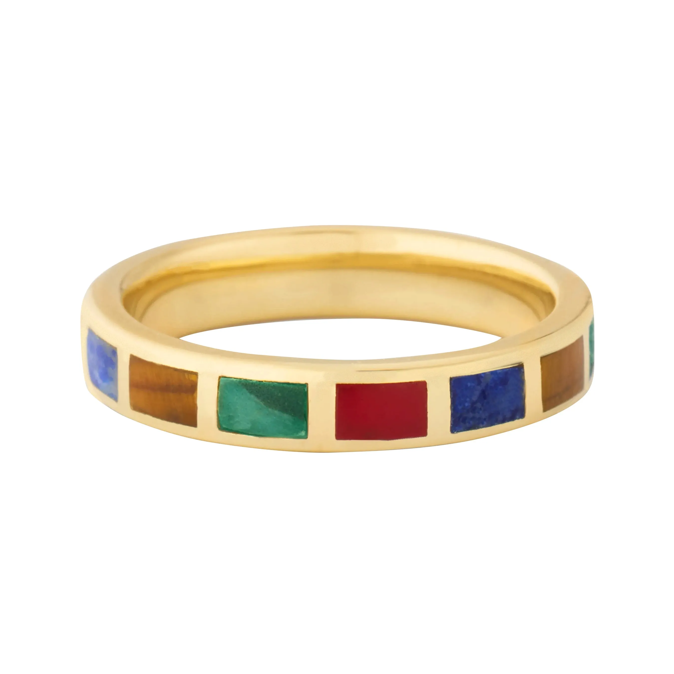 Dash Gemstone Gold Vermeil Sterling Stackable Ring