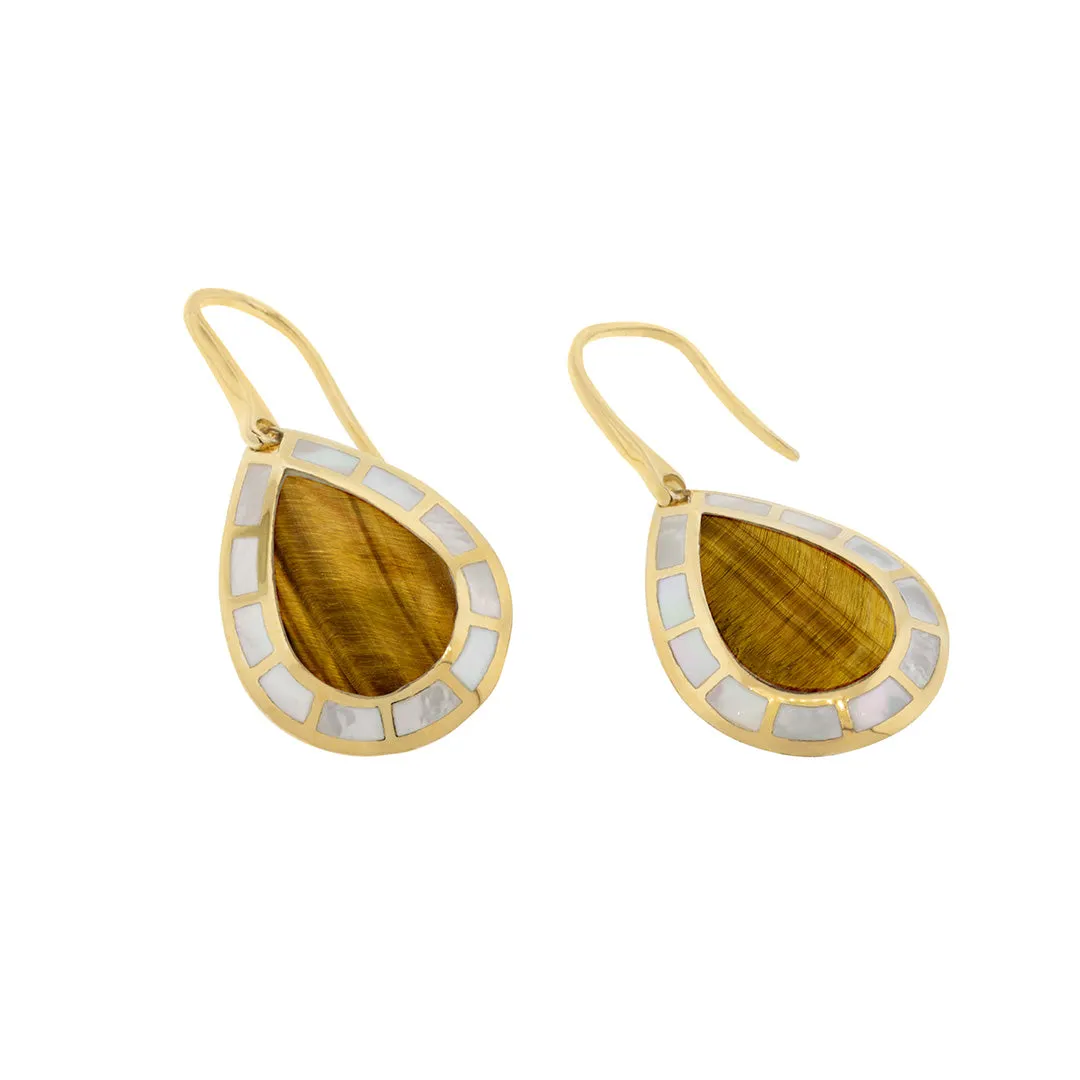Dash Gemstone Gold Vermeil Sterling Teardrop Earrings