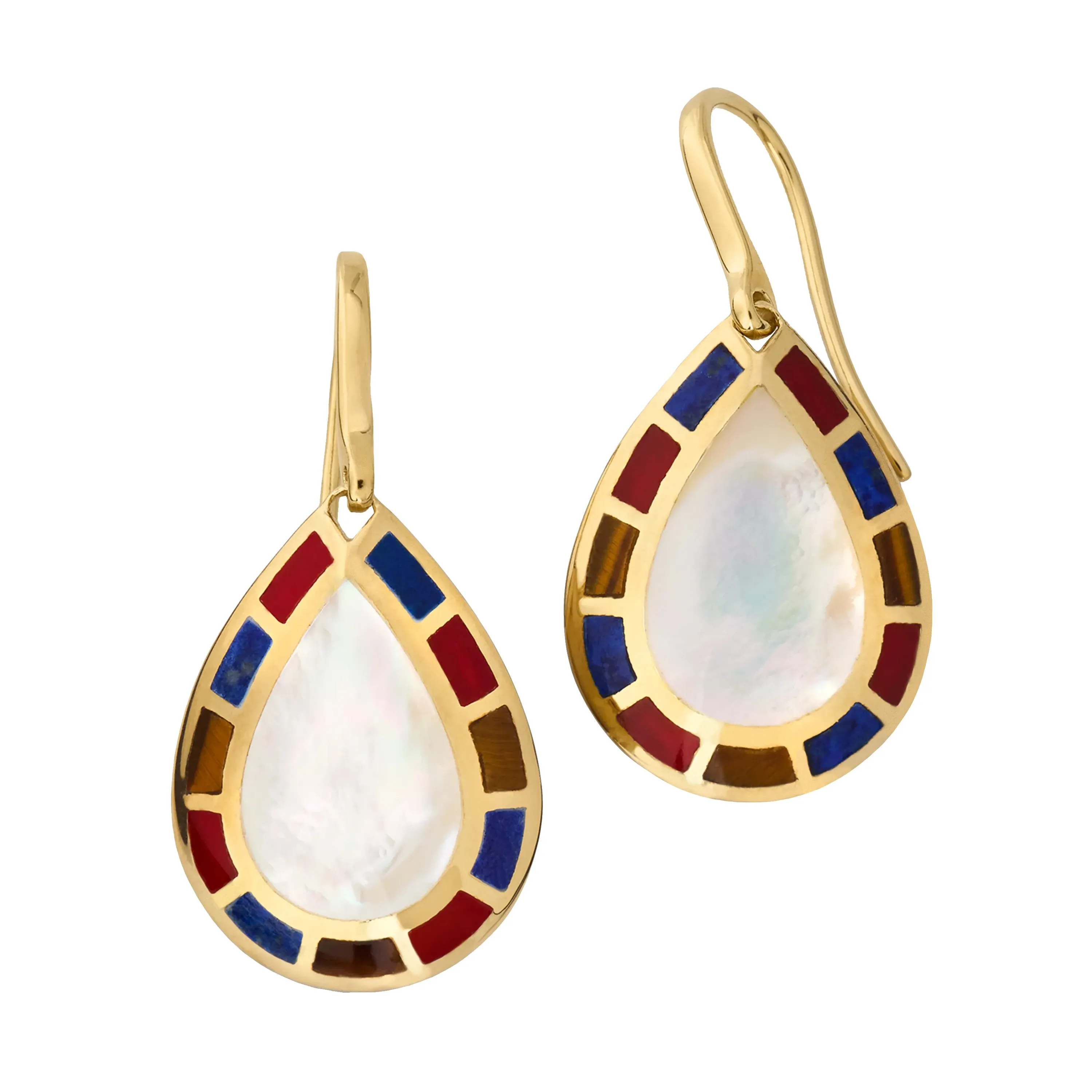 Dash Gemstone Gold Vermeil Sterling Teardrop Earrings