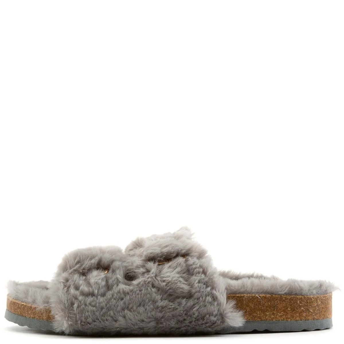Defeat-63 Double Band Fur Slides