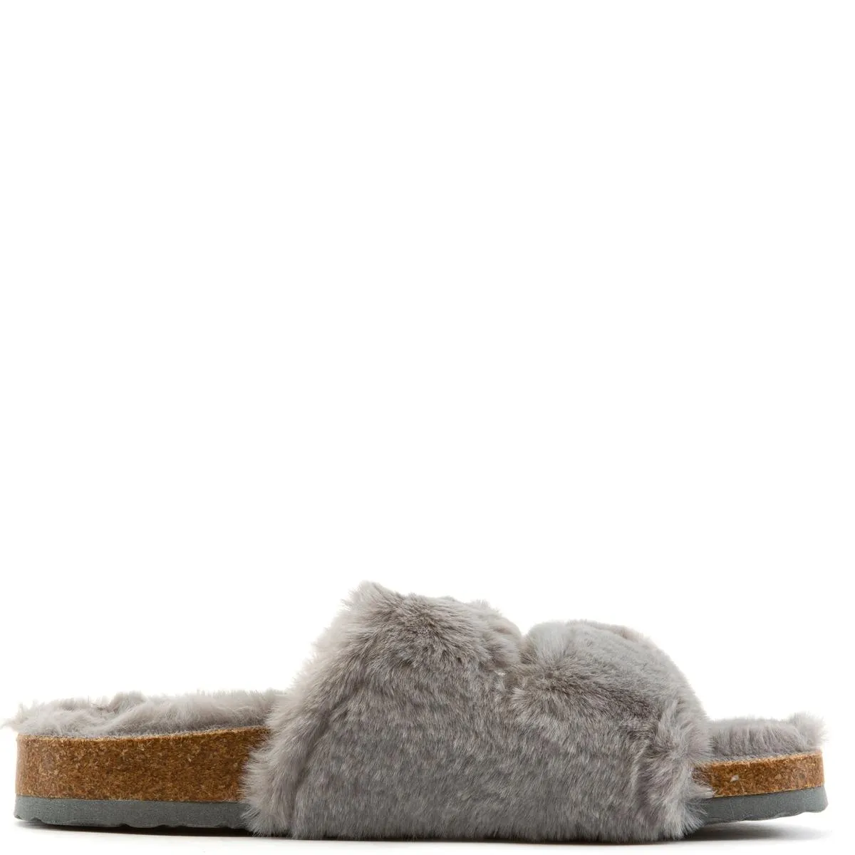 Defeat-63 Double Band Fur Slides