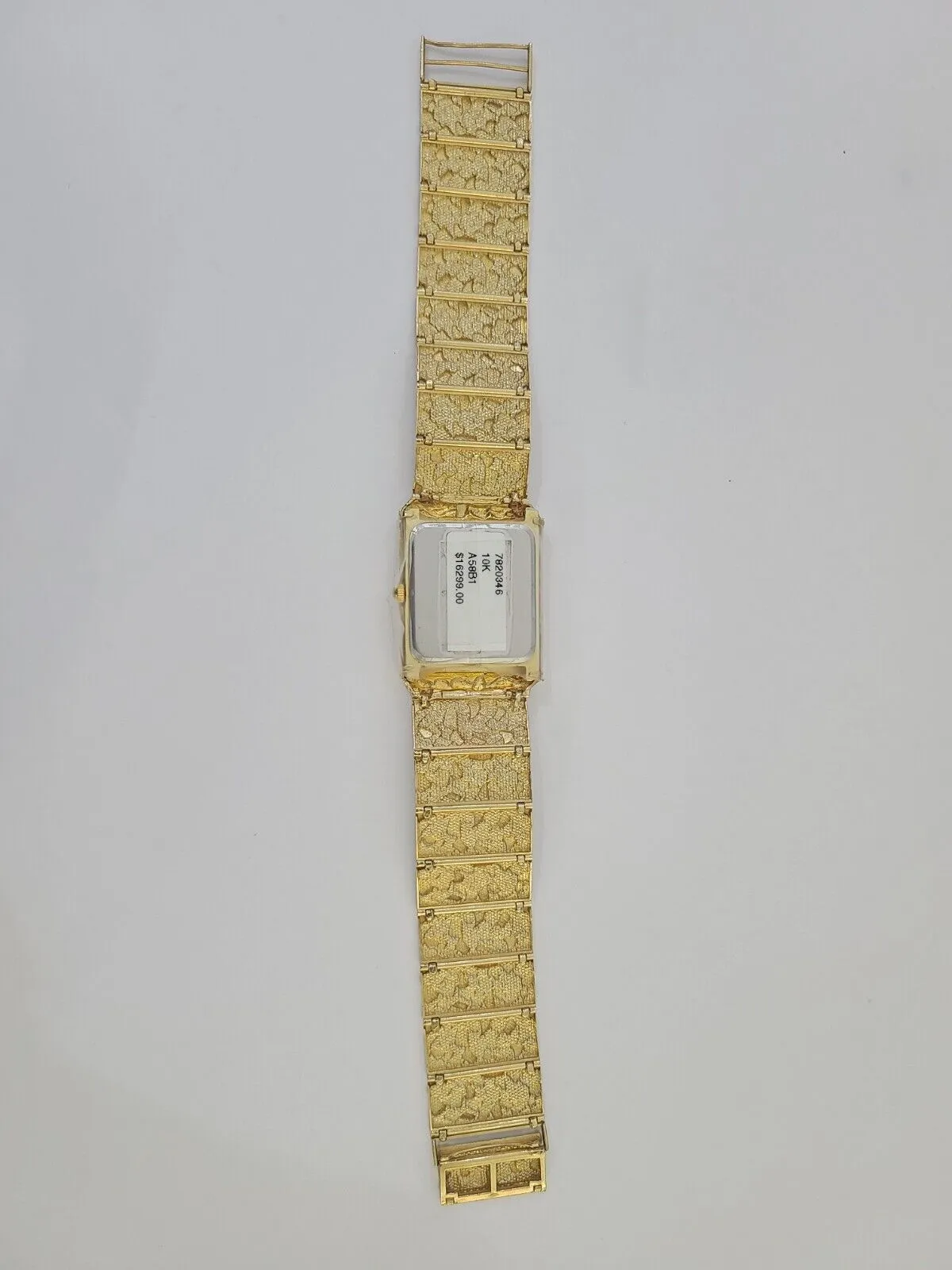 Designer 10K Yellow Gold Nugget watch Men Women Real Genuine
