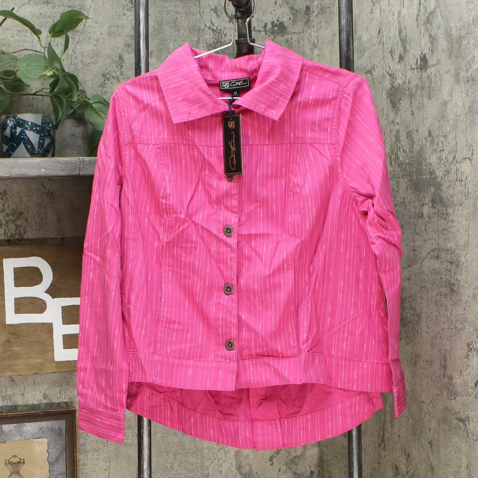 DG2 by Diane Gilman Women's Lightweight Chambray Jacket