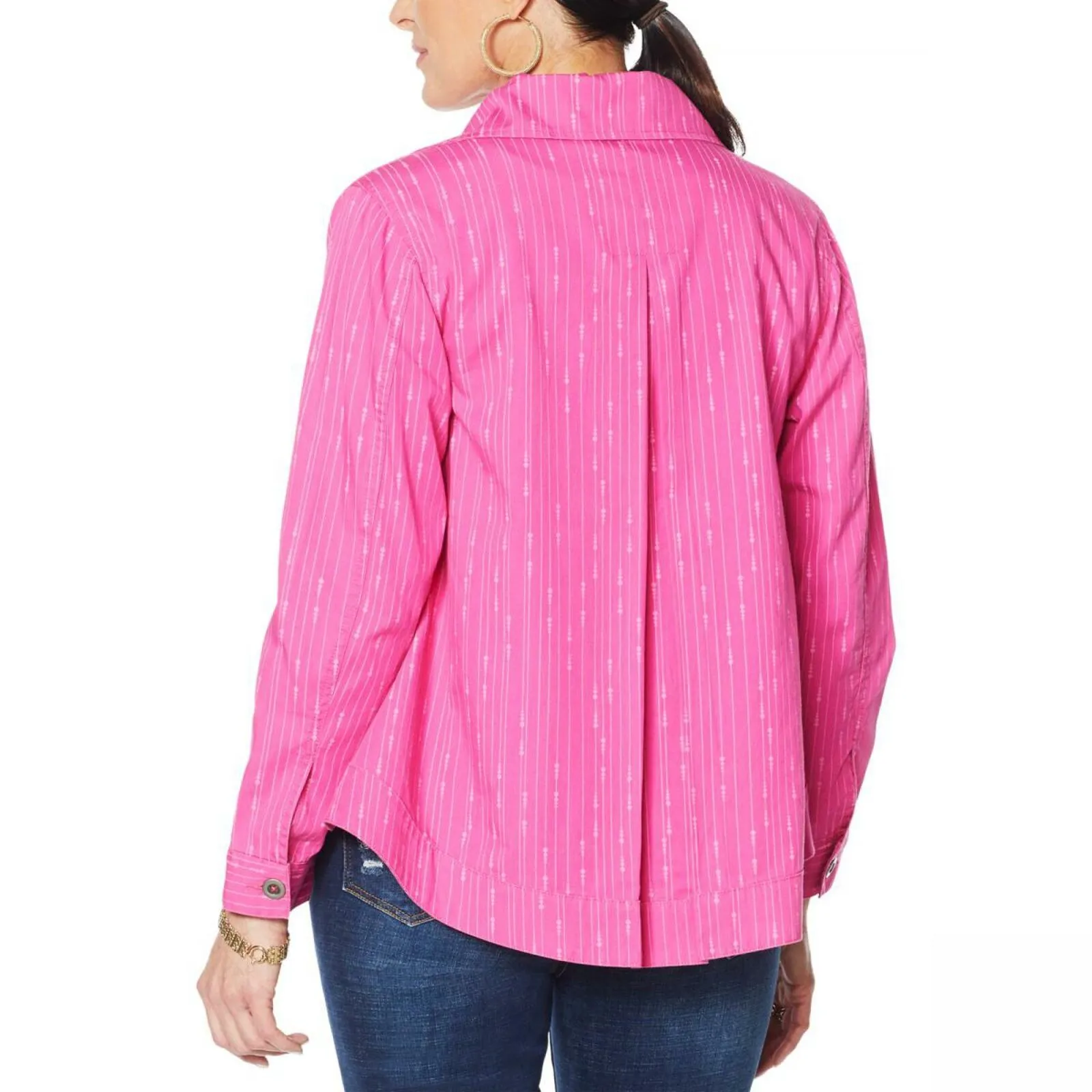 DG2 by Diane Gilman Women's Lightweight Chambray Jacket