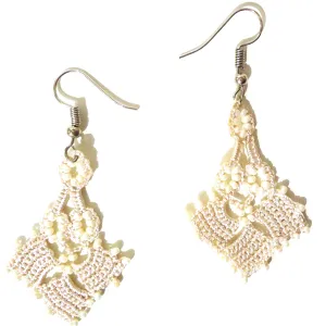 Diamond Parade Earrings - Cream