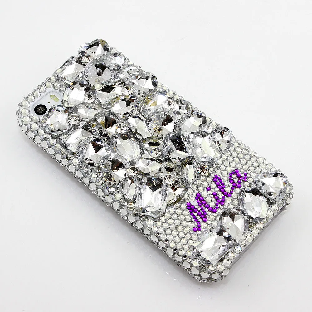 Diamond Stones Personalized Name & Initials Design (style PN_1061)