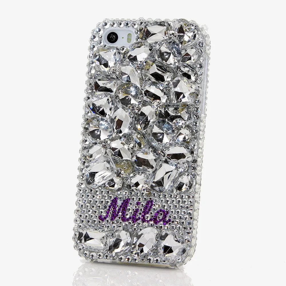 Diamond Stones Personalized Name & Initials Design (style PN_1061)
