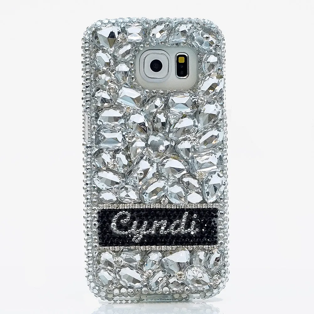 Diamond Stones Personalized Name & Initials Design (style PN_1124)
