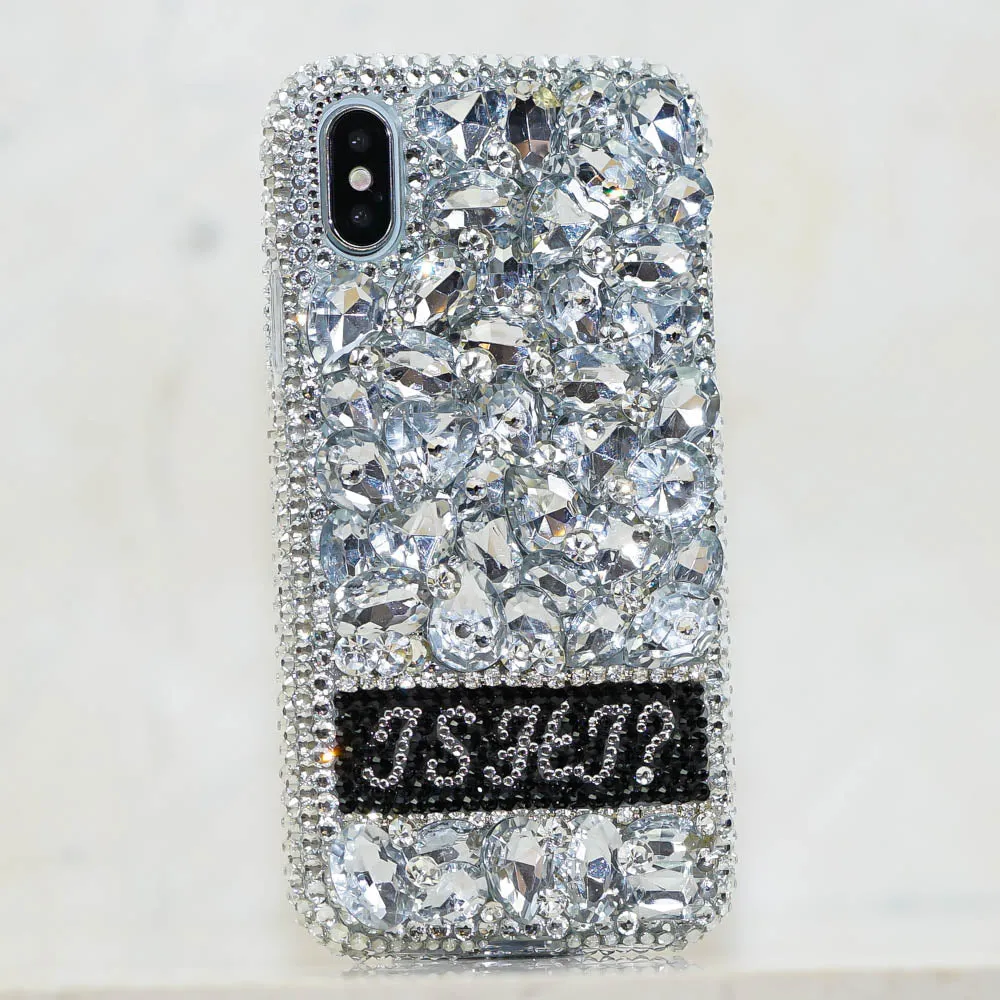 Diamond Stones Personalized Name & Initials Design (style PN_1124)