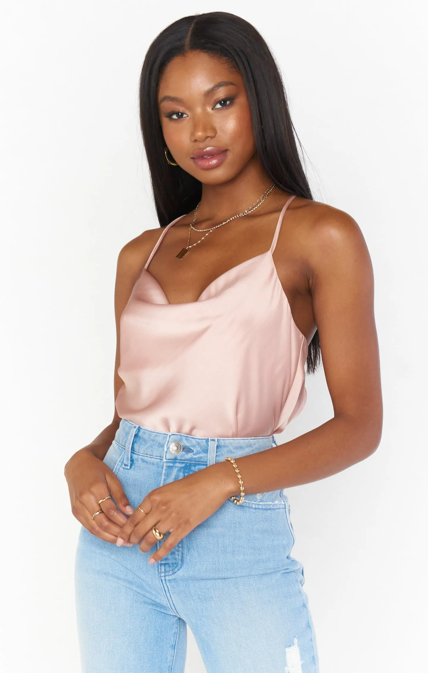 Diane Bodysuit ~ Rose Gold
