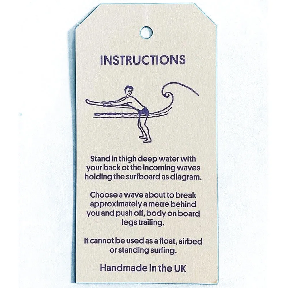 Dick Pearce & Friends Surfrider Belly Board - Wood Stain