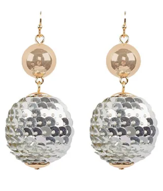 Disco Ball Sequin Earrings