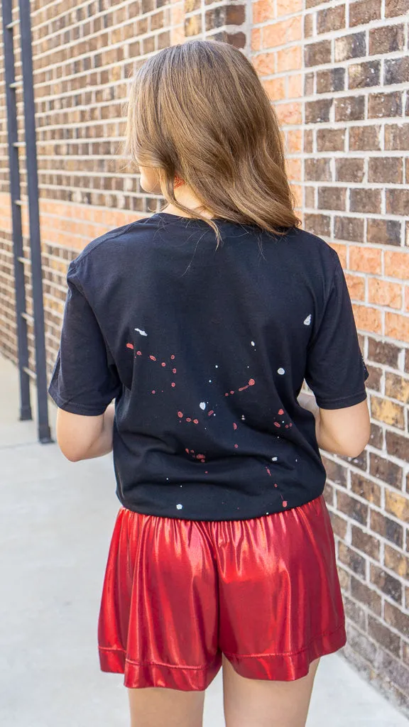 Distressed Vintage Lightning Splash GA Gameday Tee