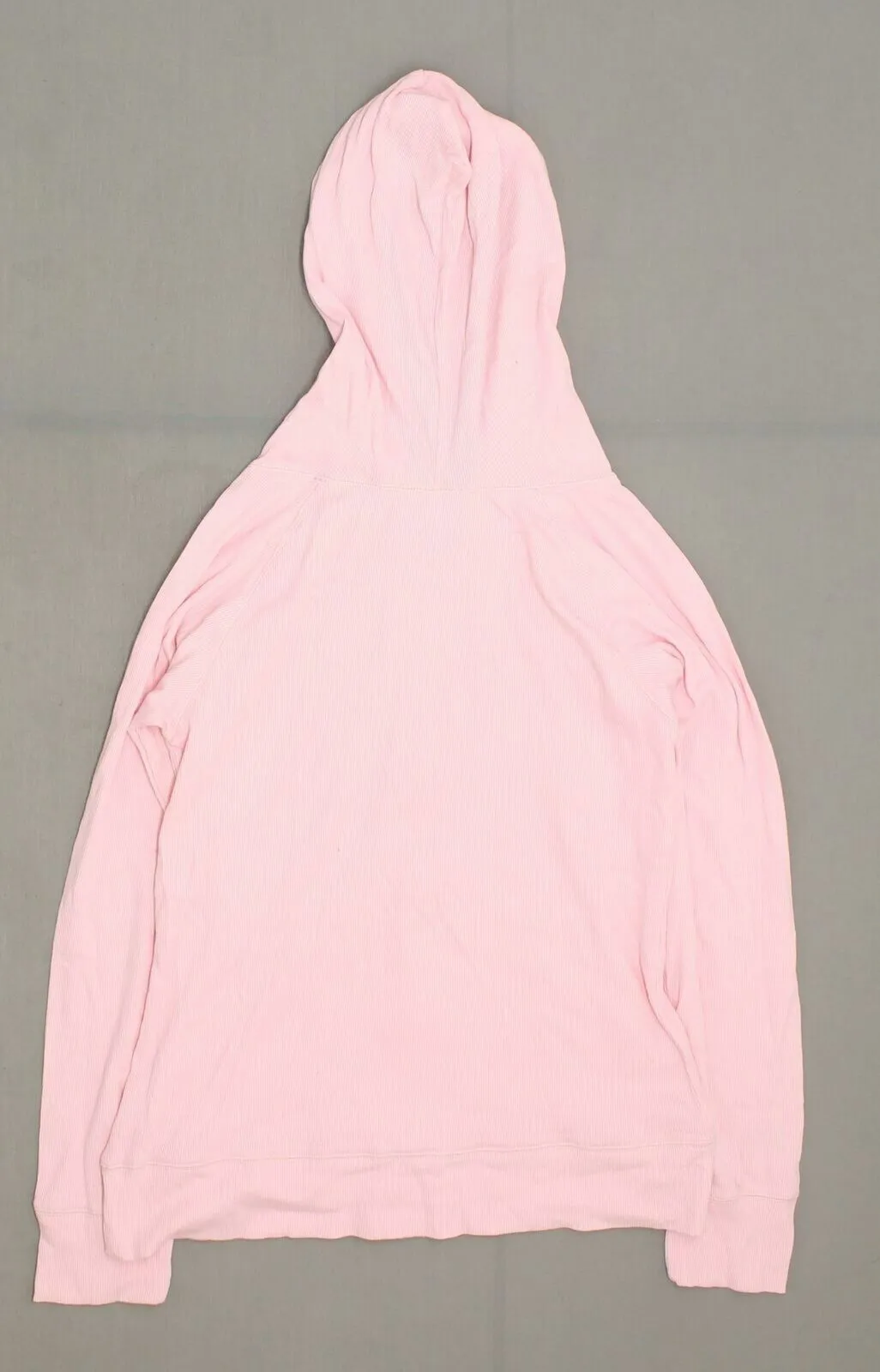 District Threads Women's Mini Ribbed Full Zip Hoodie DT227 Pink XXL