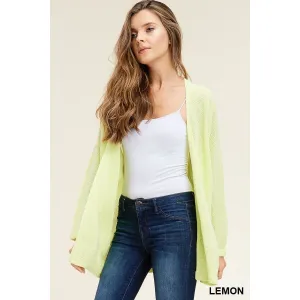 Dolmen Sleeve Cardigan (Staccato)