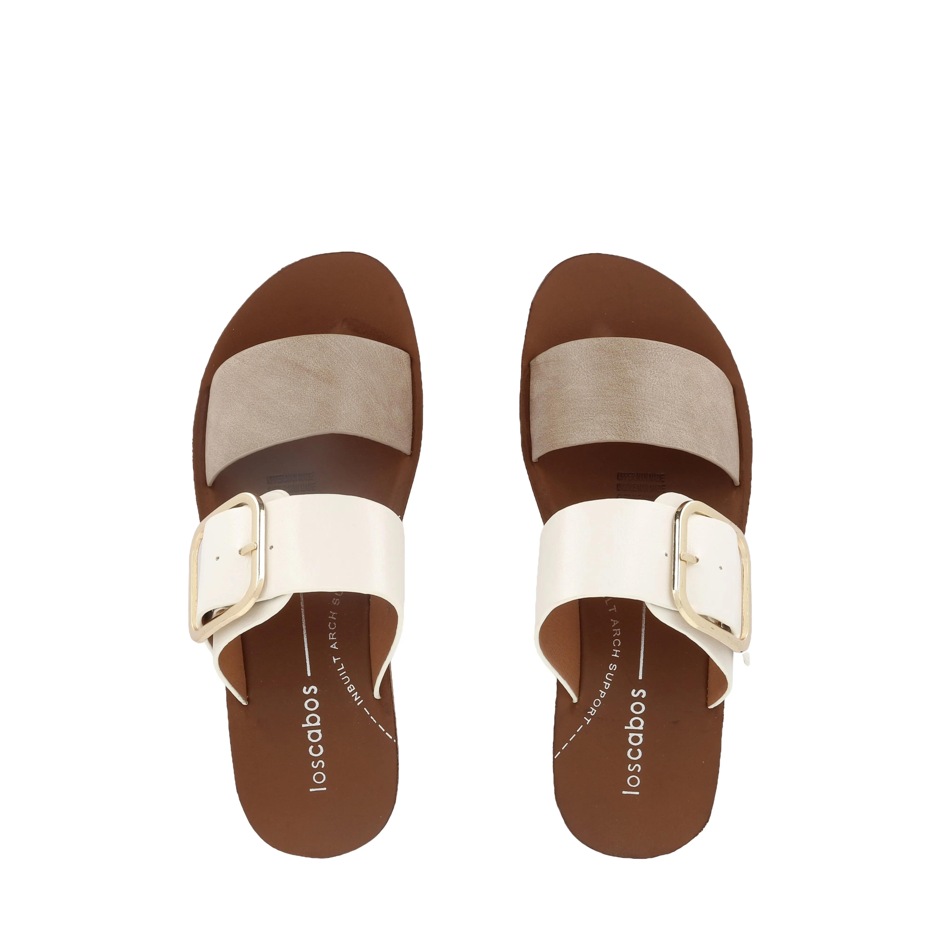 DOTI - TAUPE/WHITE