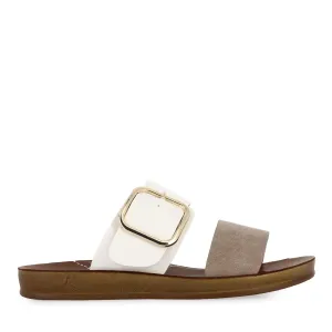 DOTI - TAUPE/WHITE