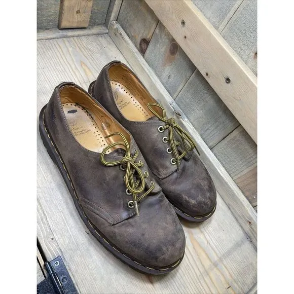 Dr Martens UK Size 10 EU45 Brown Made in England NP171280 NP12D Shoes