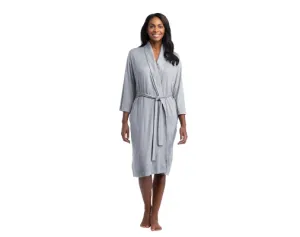 Dream Shawl Collar Robe - Heather Grey
