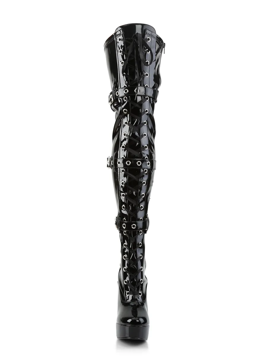 Electra Thigh High Buckle Boot