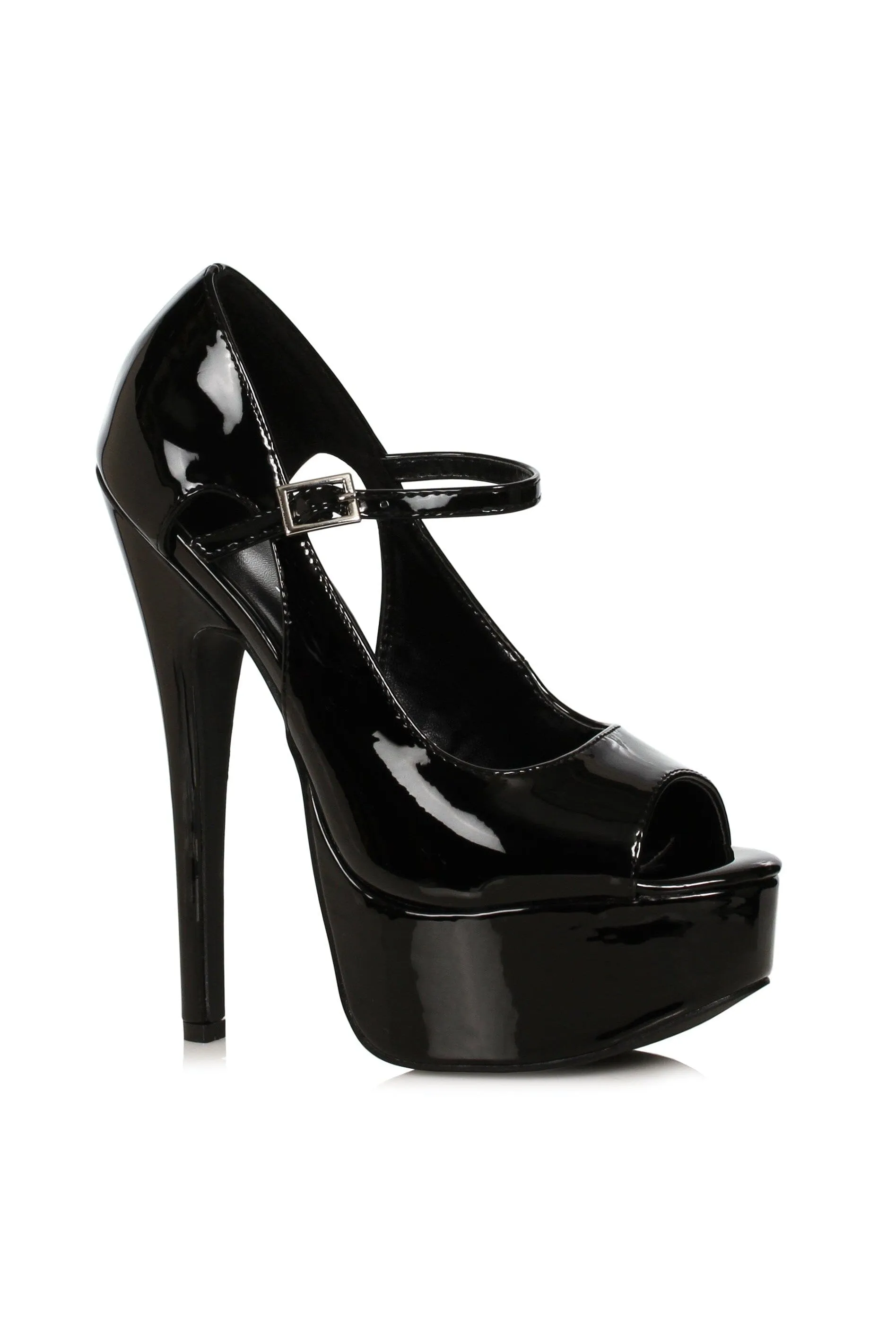 Ellie 652-HALLEY 6.5" Open Toe Pump