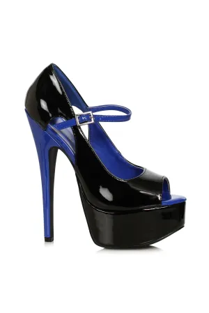 Ellie 652-HALLEY 6.5" Open Toe Pump