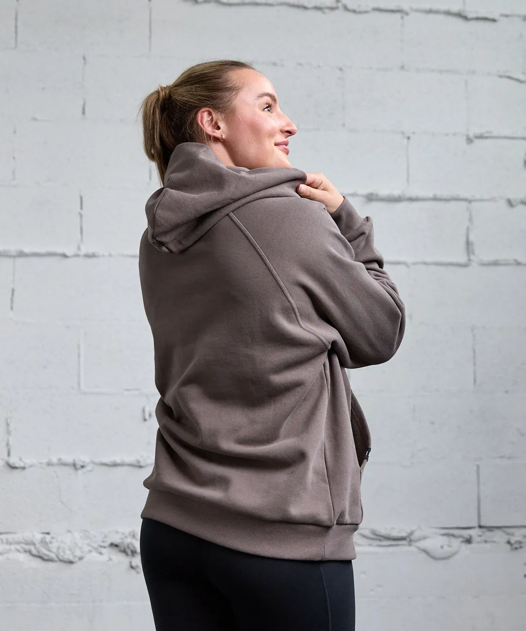 Embroidered Heavyweight Knit Hoodie