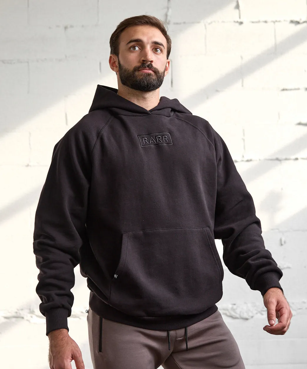 Embroidered Heavyweight Knit Hoodie