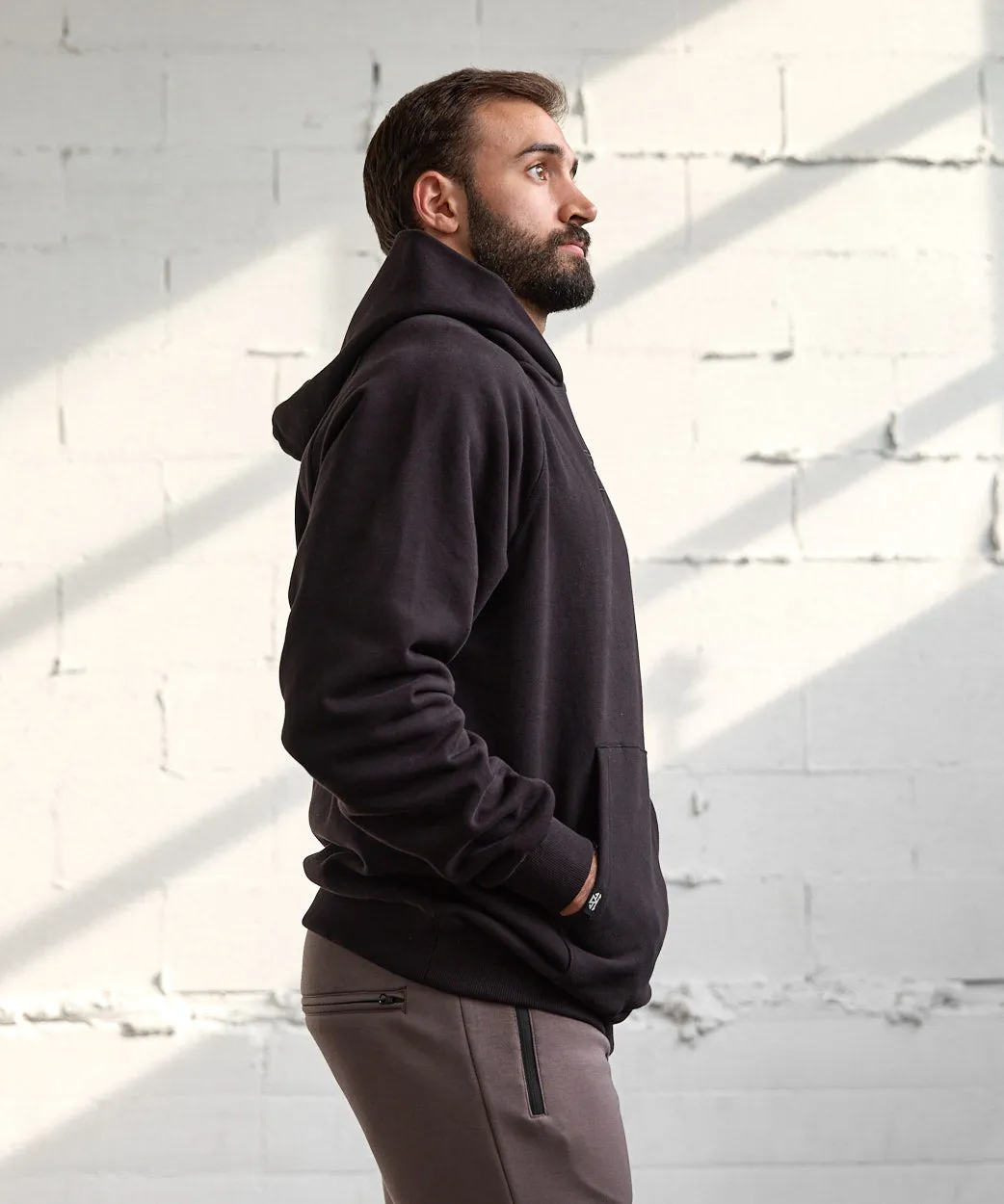 Embroidered Heavyweight Knit Hoodie