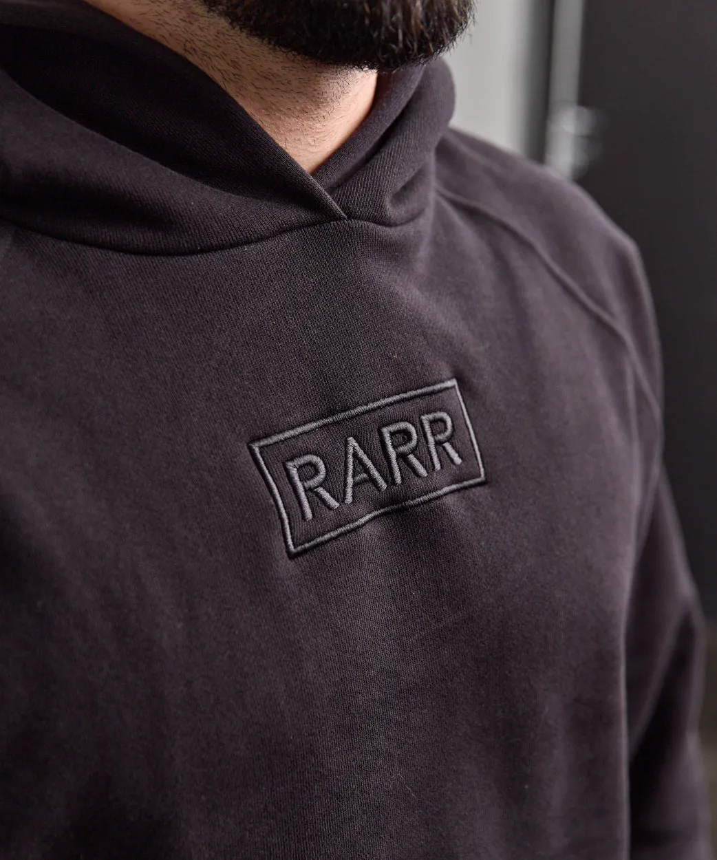 Embroidered Heavyweight Knit Hoodie