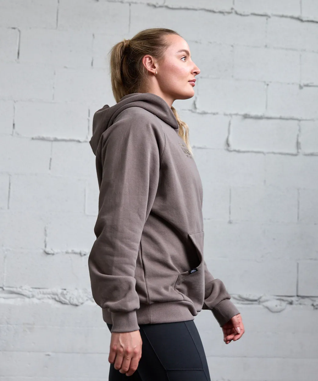 Embroidered Heavyweight Knit Hoodie
